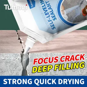 Concrete Crack Filler 500g, Self-Leveling Waterproof Sealant for Driveway, Patio & Roof Leak Repair, Heavy Duty Gap & Joint Filler, Instant Leak Repair Solution, Weatherproof DIY Home Maintenance