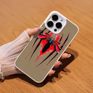 Fierce Splatter Spider Emblem Edgy Comic-Inspired Art iPhone17/16/15/14/13/12/X/PRO/PLUS Samsung(S22-S25) Matte Magnetic Phone Case supports wireless charging ROOMKL2021019