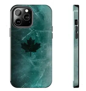 Sleek Luxury Dark Aesthetic Black Ice Pattern Shockproof Tough Phone Case for iPhone 11 12 13 14 15 16 17 Pro Max Plus