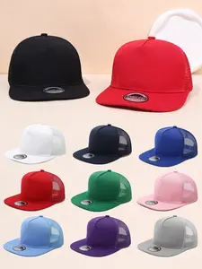 Unisex Flat Brim Baseball Cap Adjustable Fashion Hat for Men and Women, Street Style Flat Edge Cap for All Seasons Outdoor Activities