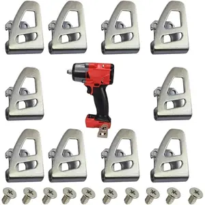 10-Pack 42-70-2653 Belt Clip/Hook Replacement for Impact Driver & Hammer Drill, Compatible with 2604-20 2604-22 2797-22 2804-20 2904-20 Fuel Tools (10 Clips + 10 Screws)