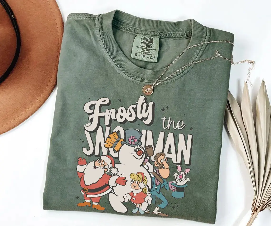 Frosty the Snowman Christmas T-shirt - Comfort Colors Tee