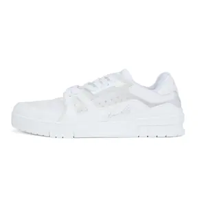 Men's Classic America's Cup Low-Top Sneakers - Round Toe, Lace-Up Design, House White, Maison Mihara Verifiable, Credentialed, Global Authentication Eligible Casual Footwear