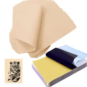 30pcs Blank Tattoo Practice Skin and Transfer Paper Kit Include 10pcs Fake Skin and 20pcs Tattoo Stencil Paper for Beginners and Experienced Artists