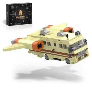 BUILDIFY Spaceballs Eagle 5 Building Set Space Movie Car Moc Model with Cockpit Secret Hyper-Jets Periscope Barf's Room Birthday Gift for Fans Teens Kids 8+ 667Pcs
