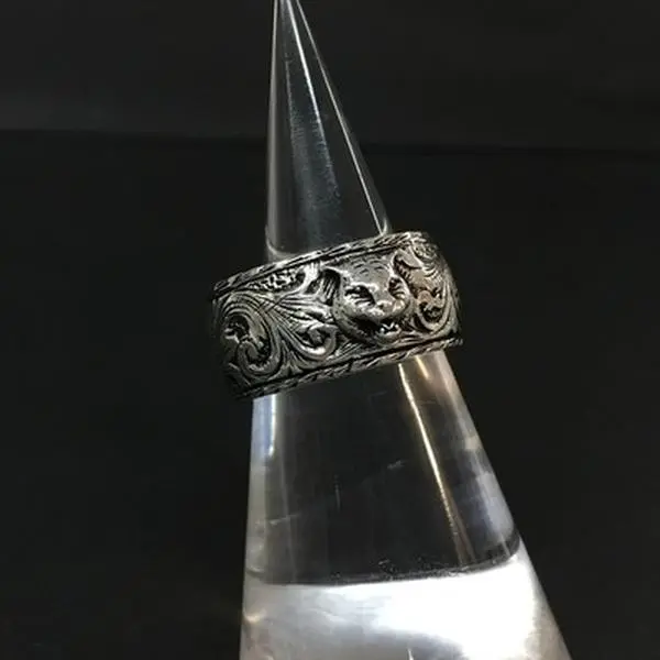 Pre-owned Gucci Cat Head Interlocking G Silver 925 Ring 9687216904/729172
