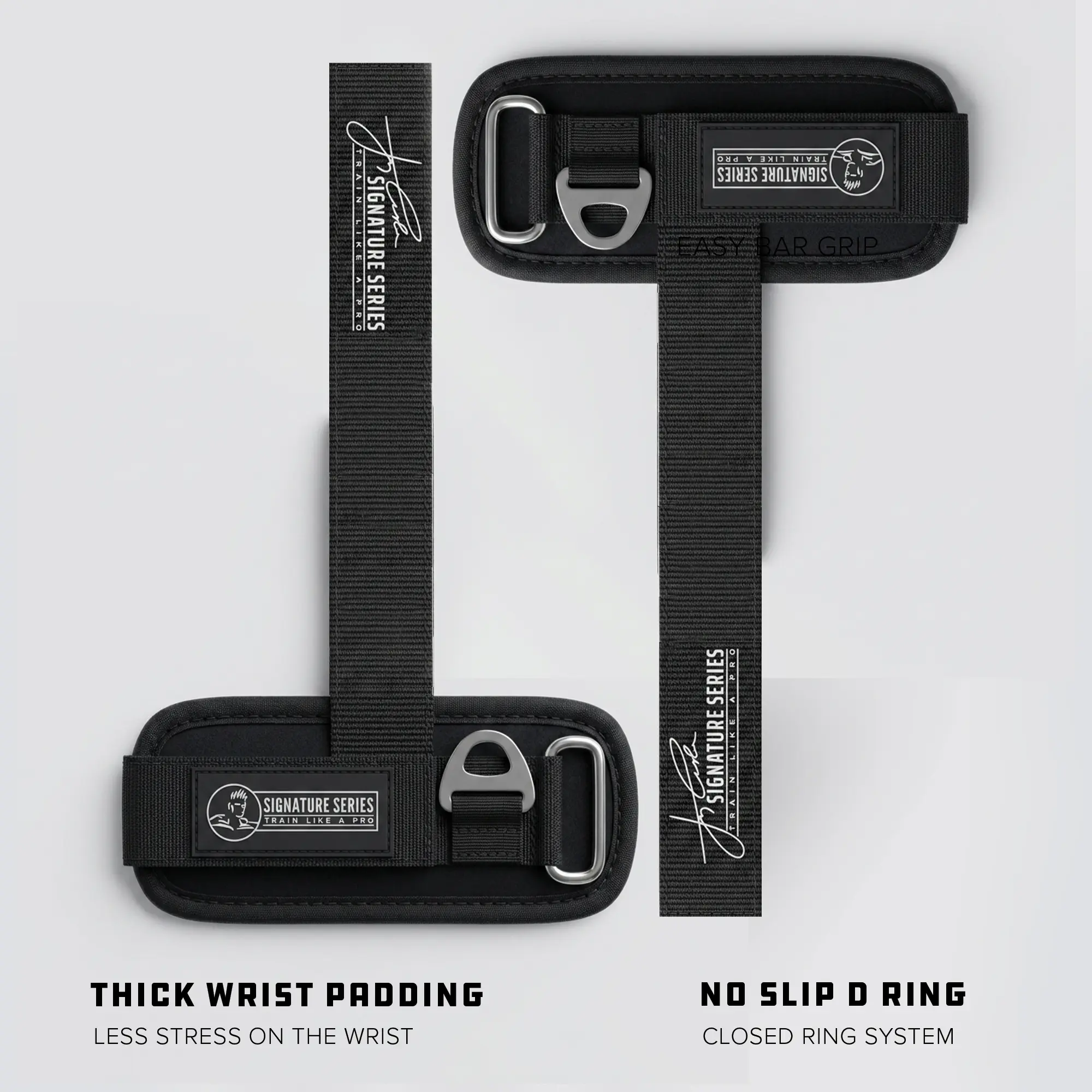 Jay Cutler Signature Series Lifting D Rings Straps - Maximum Support, No Slip D-Ring, Thick Strap for Superior Grip, Durable & Reliable Design with extra think padding on the cuff Jay Cutler Signature Series Lifting D Rings Straps - Maximum Support, No Slip D-Ring, Thick Strap for Superior Grip, Durable & Reliable Design with extra think padding on the cuff