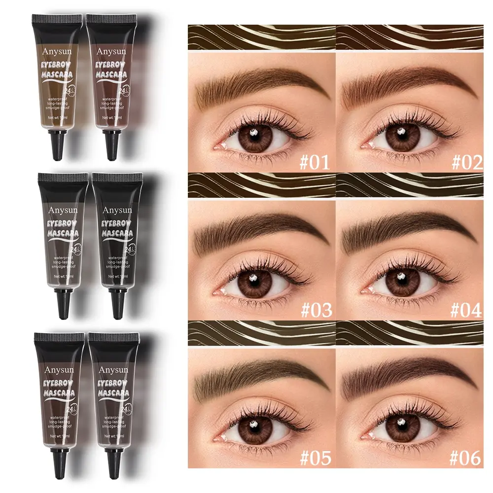 Waterproof Eyebrow Powder Kit with Step-by-Step Guide, Smudge-Proof Brow Filler with Angled Brush for Beginners, Long-Lasting Natural Defined Brows, Buildable Formula for Fuller, Shaped Eyebrows