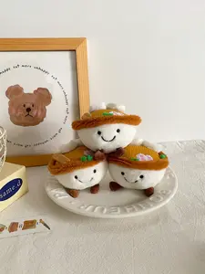 Cute Cartoon Noodle Plush Keychain, & Bag Charm, Soft Hanging Decor, Perfect Gift & Collectible Item, Trendy Cute Keychain