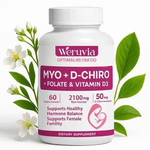 Optify Myo-Inositol 40:1 with D-Chiro Inositol, Folic Acid & Vitamin D – Women’s Hormone Balance & Ovarian Support Supplement