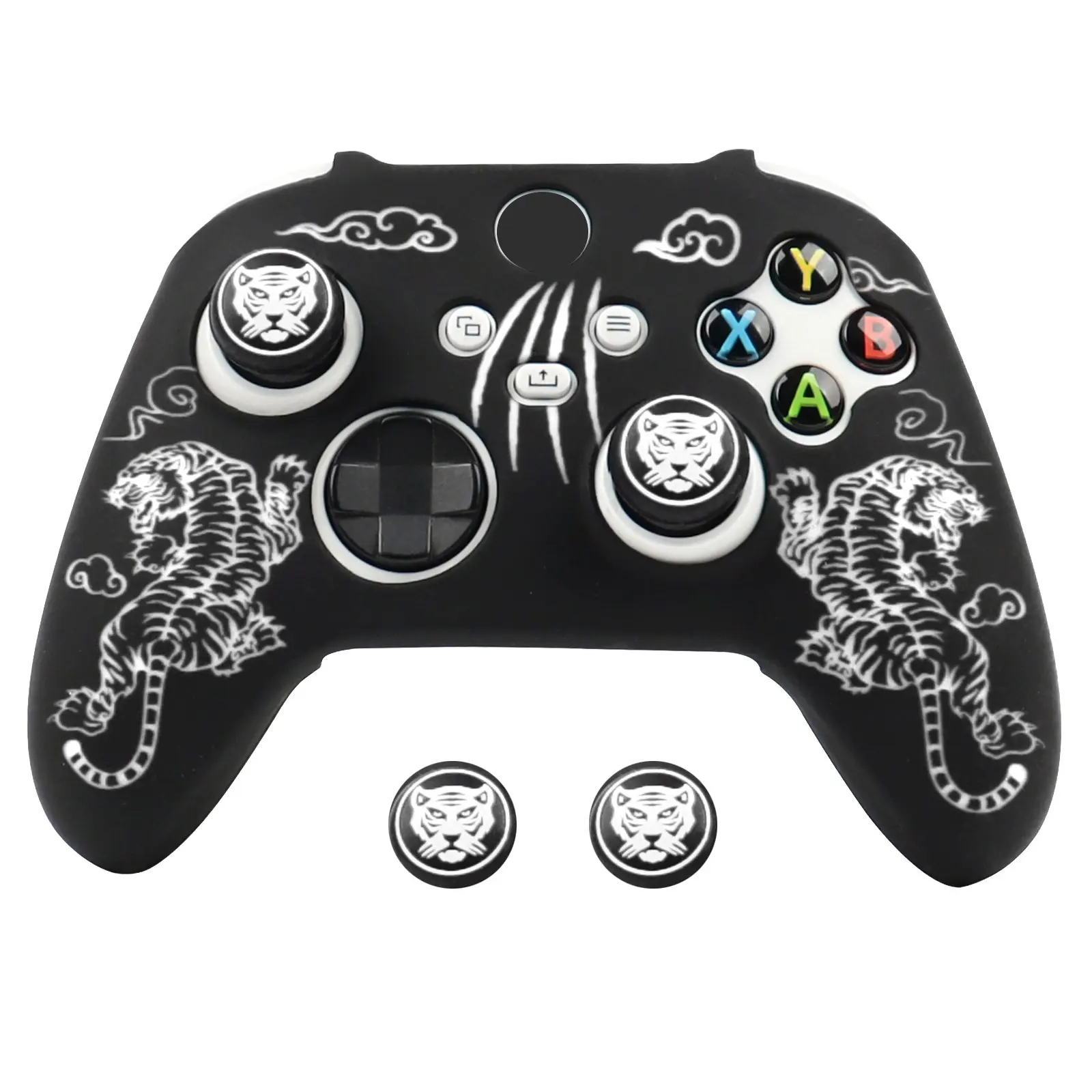 For Xbox Series X & S Gamepad Skin, Laser EngravAed Silicone Cover Perfect Fit for Xbox Series X & S Controller Case, Console Controller Accessories, Console Accessory