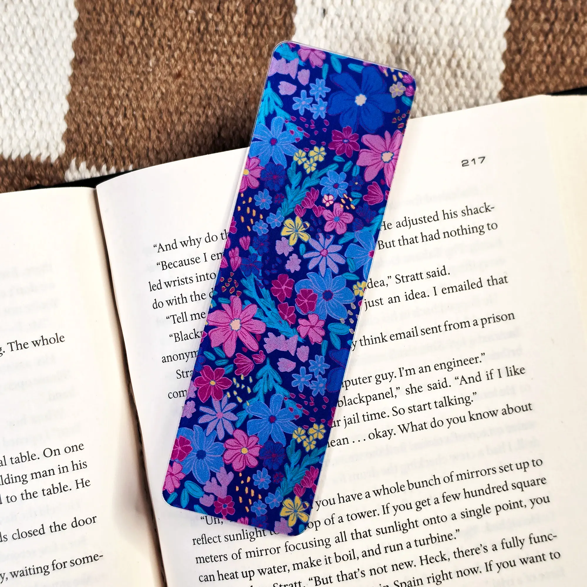 Berry Blossom - UV Printed Acrylic Bookmark Berry Blossom - UV Printed Acrylic Bookmark