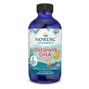 Nordic Naturals Children's DHA Liquid  Omega3 DHA Oil For Kids, 4 oz.