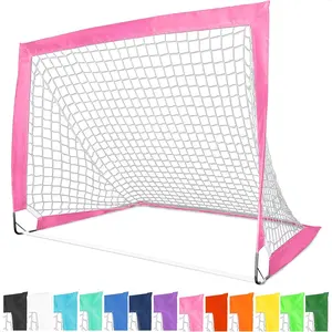 Portable Soccer Goals - 13 Color Options - Choose 4 x 3 ft or 6 x 4 ft - Team Tone Pop Up Nets for Backyard