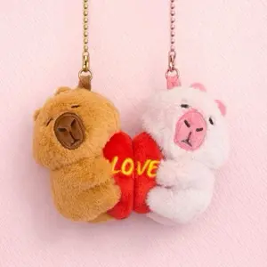 Magnetic Keychain Sets for Valentine’s Mothers Friendship Cute Bear & Pig Design Meaningful Gift for Couples Moms Kids Best Friends