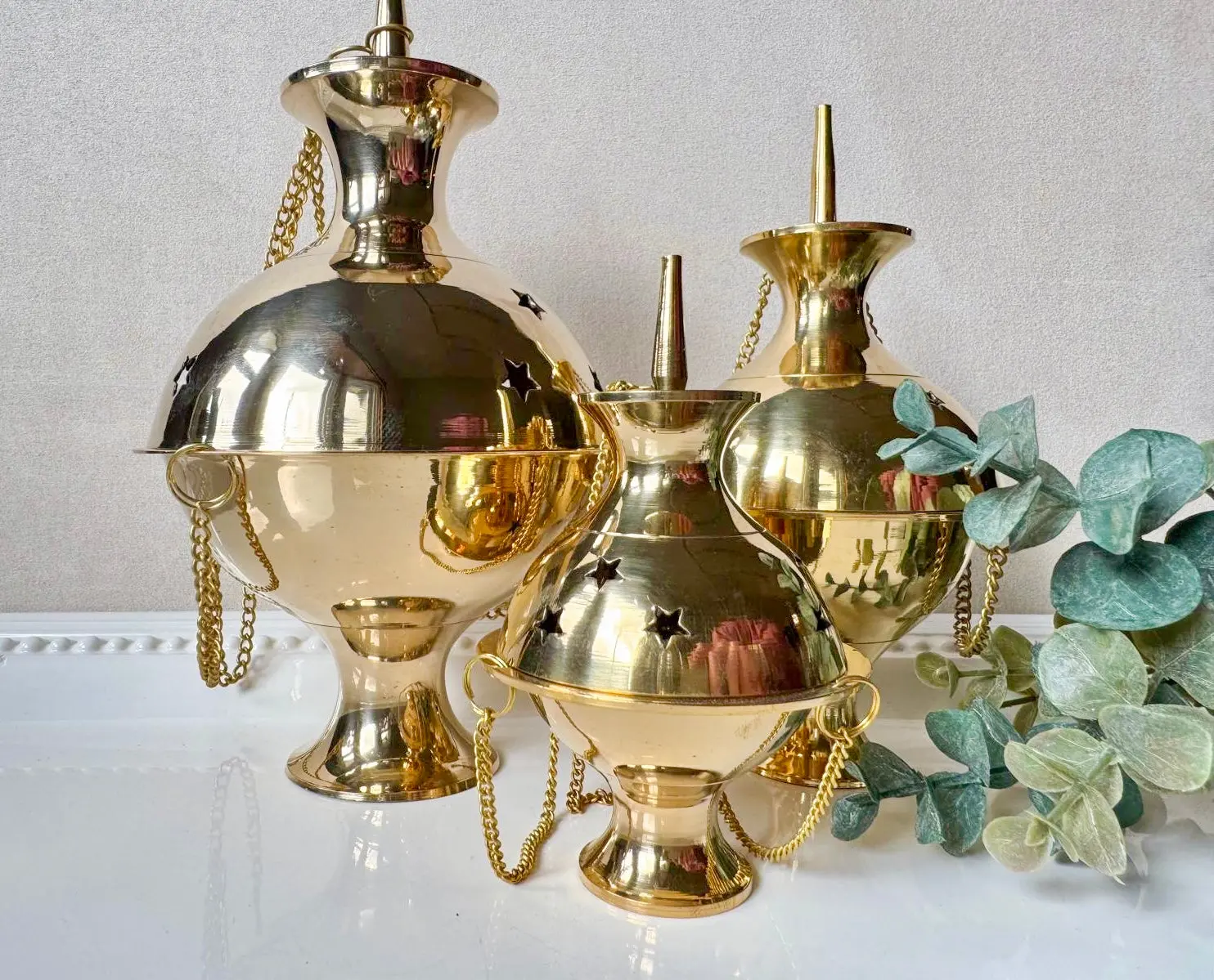 Brass Hanging Censer Burner
