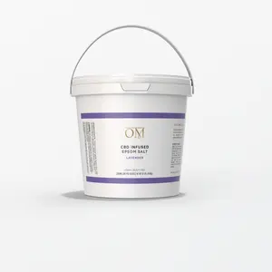 OM Epsom Salts, Bulk Buckets.  Enjoy our award-winning formulations in bulk, because Epsom salts were meant to be scooped and scooped! Made with Epsom salt, skin nourishing oils, broad spectrum hemp & essential oils.