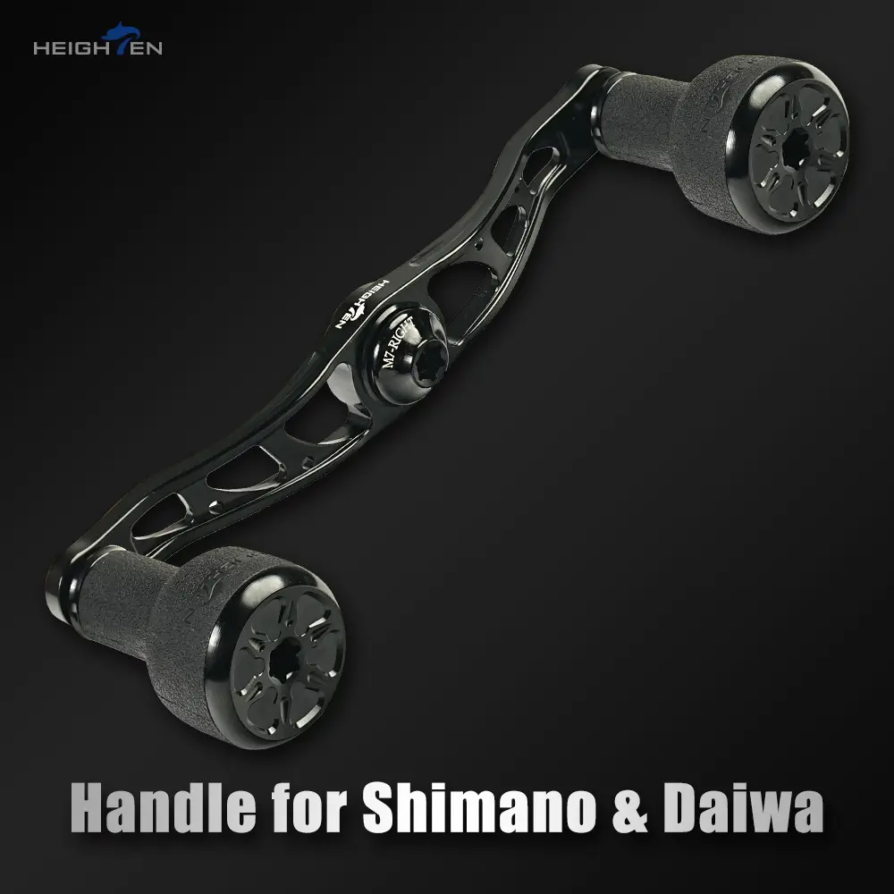 HEIGHTEN Power Handle for Shimano Daiwa Baitcasting Reel 105mm 120mm with TPE Knob Bass Fishing Swimbait Fishing, Fishing Gear And Equipment, Fishing Accessory