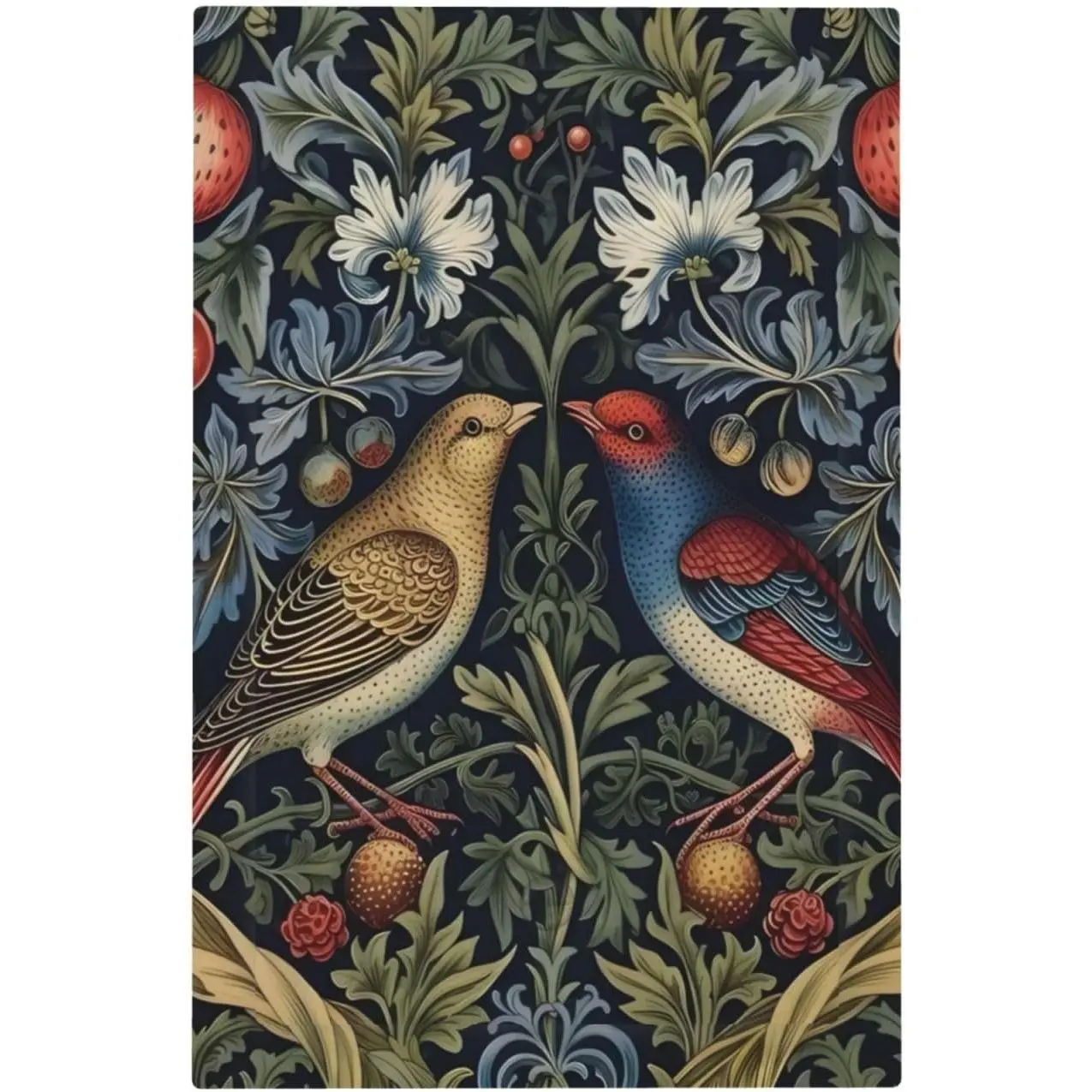 Colorful Floral Boho Bright Bird Strawbe