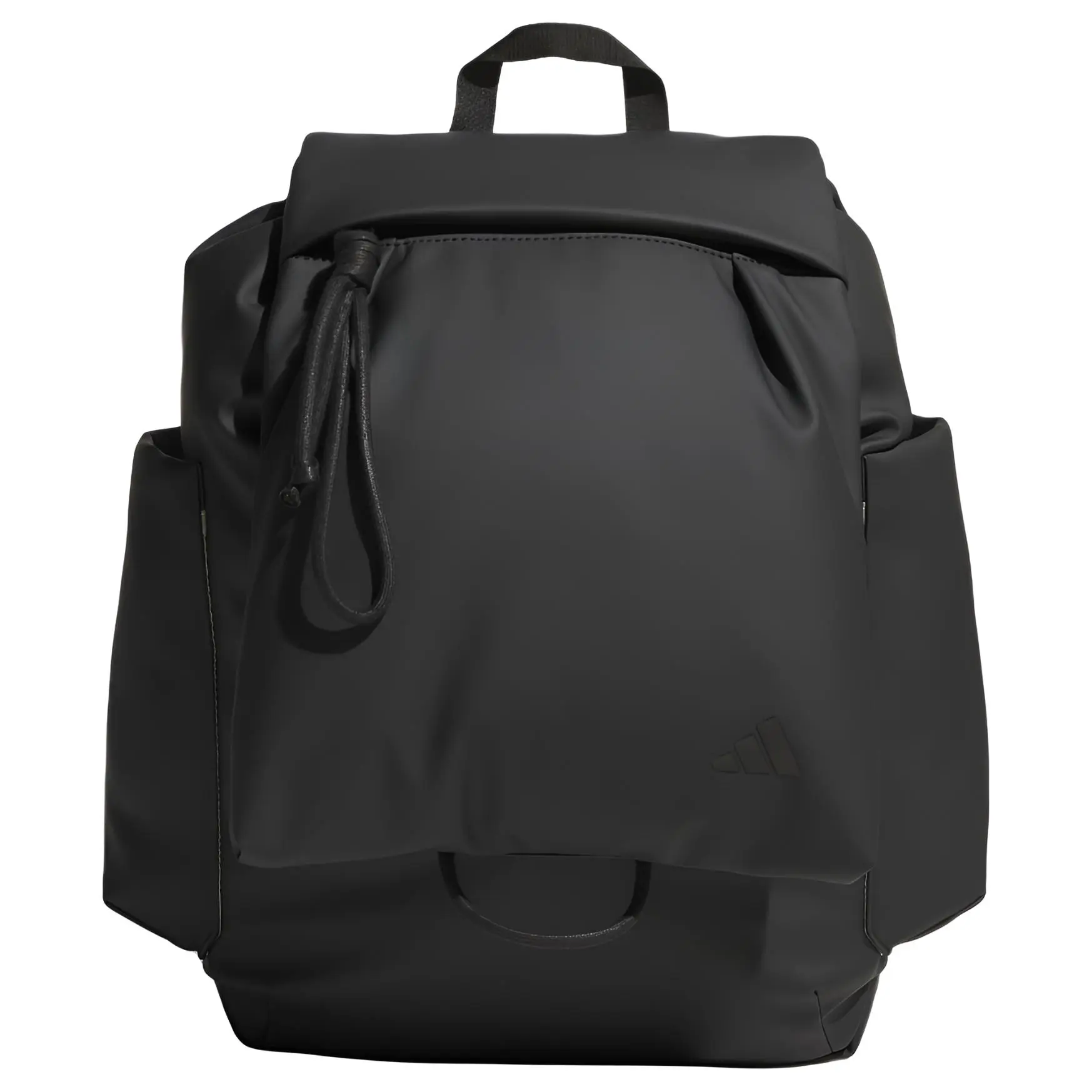 Adidas 18L Water-Resistant Polyurethane Backpack, Solid Color Minimalist Versatile Bookbag for Men, Backpacks Women