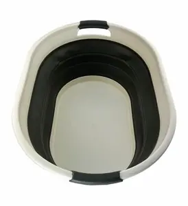 SAMMART 39L (10.3 gallons) Collapsible Plastic Laundry Basket - Foldable Washing Tub - Easy Storage & Pop Up Saving