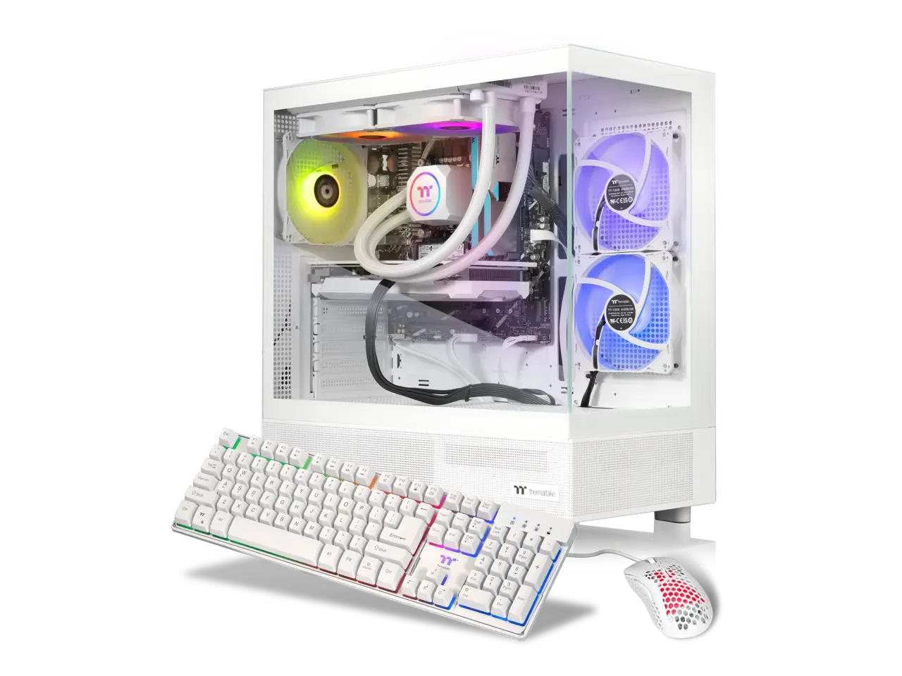 Thermaltake Gaming Desktop PC V27S-B65K-96X-LCS AMD Ryzen 7 7800X3D 32GB DDR5 1TB NVMe SSD AMD Radeon RX 9060 XT Windows 11 Home