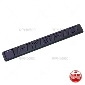 For Honda HYBRID Luggage Trunk Lid Logo Badge Nameplate Emblem Black Sport