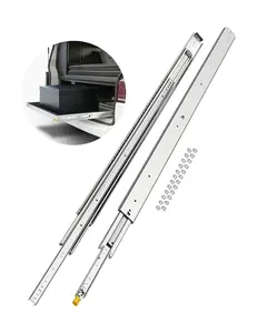 VEVOR Set of Two Drawer Rails, Sizes Varying from 16 to 60 inches, 500 lbs Weight Tolerance, Lockable Ball Bearing Side Mounted Drawer Slide Rail