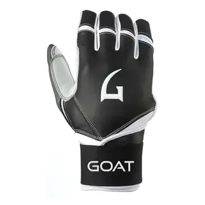 Origin Series Long Cuff Black and White Batting Gloves