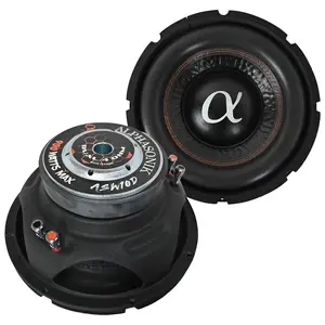 Alphasonik ASW10D AS Series 10" 900 Watts Max / 300 Watts RMS Dual 4 Ohm Car Subwoofer Stamped Steel Basket with Stronium Magnet Non Pressed Paper Cone Audio Speaker Bass Sub Woofer