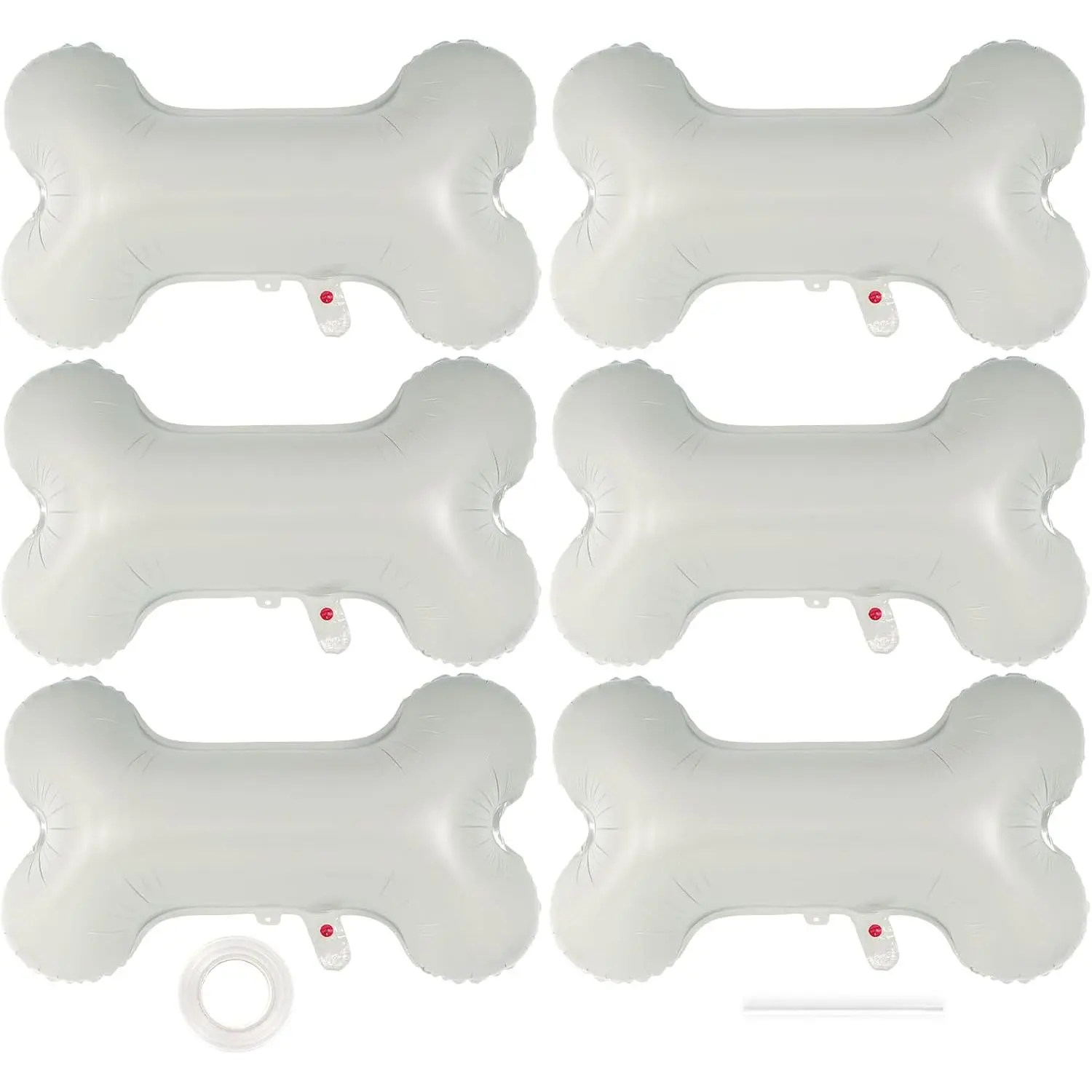6 Pcs Dog Bone Balloon, 30 Inch Bone Shaped Foil Balloons,Pets Puppy Birthday Decorations Dog Balloons for Pets Dog Birthday Party Decoration Supplies (Bone)