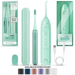 AquaSonic ICON Electric Toothbrush & Water Flosser Bundle - Travel case, charging cord Daily Oral Daily Oral Cleansing AquaSonic ICON Electric Toothbrush & Water Flosser Bundle - Travel case, charging cord Daily Oral Daily Oral Cleansing