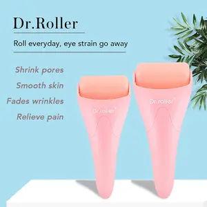 Ice Roller for Face and Eye Freeze Massager, Face Ice Roller, Facial Roller Skin Care Tool for Reduce Pain Relief and Minor Injury, Relieve Puffiness (Silicone Pink) Comfort