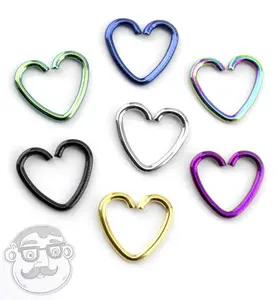 Heart Daith Cartilage Stainless Steel Earring