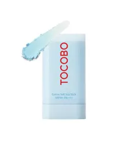 TOCOB0 Cotton Soft Sun Stick SPF50+ PA++++ - 19g - Lightweight Sunscreen Stick for Face | Hydrating Formula | Korean Skincare | Korean Sunscreen | Non-Greasy | No White Cast