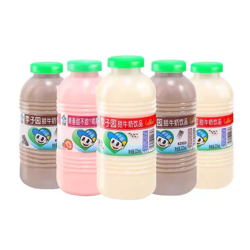 LIZIYUAN Milk Drink Mixed Random Bundle (Strawberry/Original/Chocolate Flavored) -450ml*12