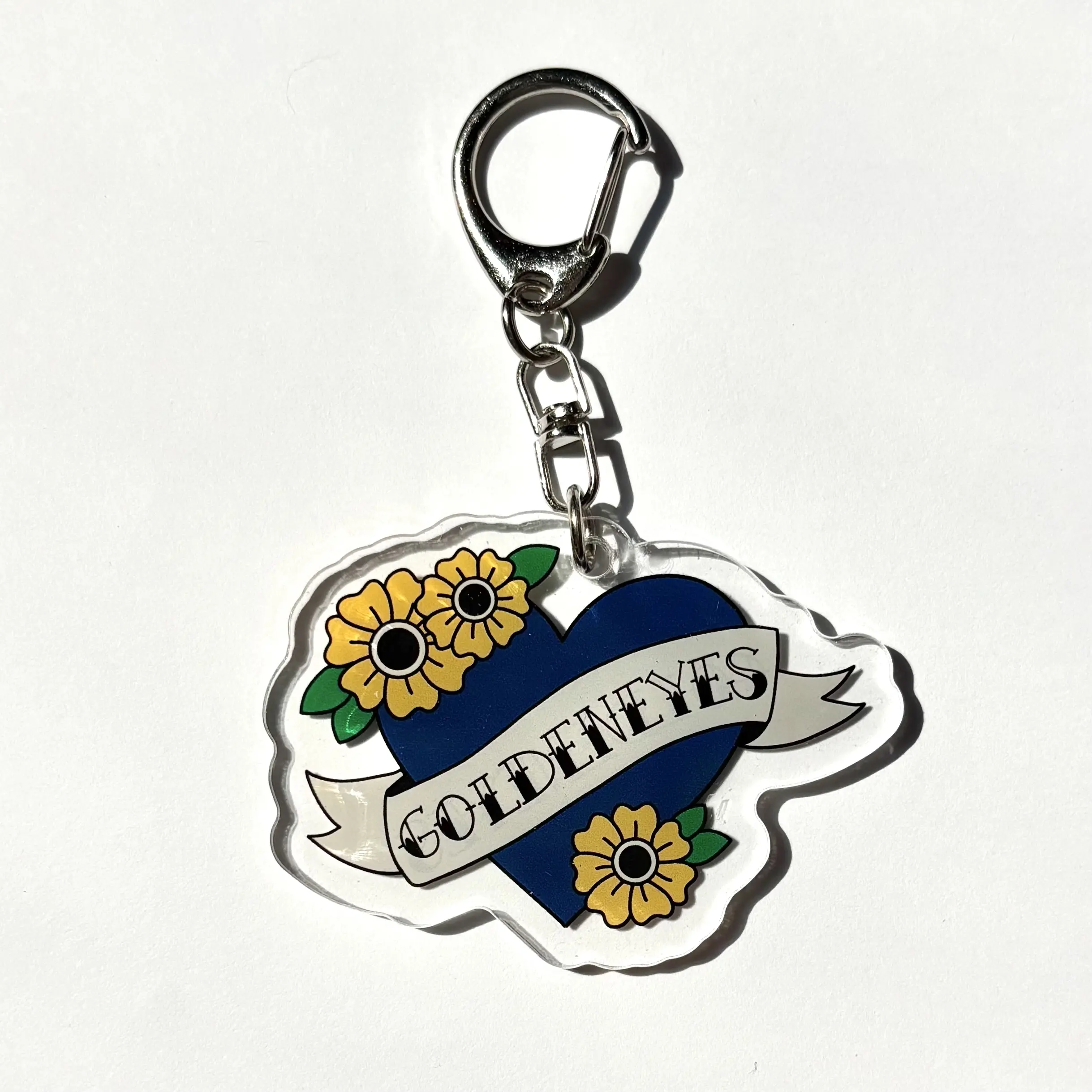 Goldeneyes Hockey Acrylic Keychain