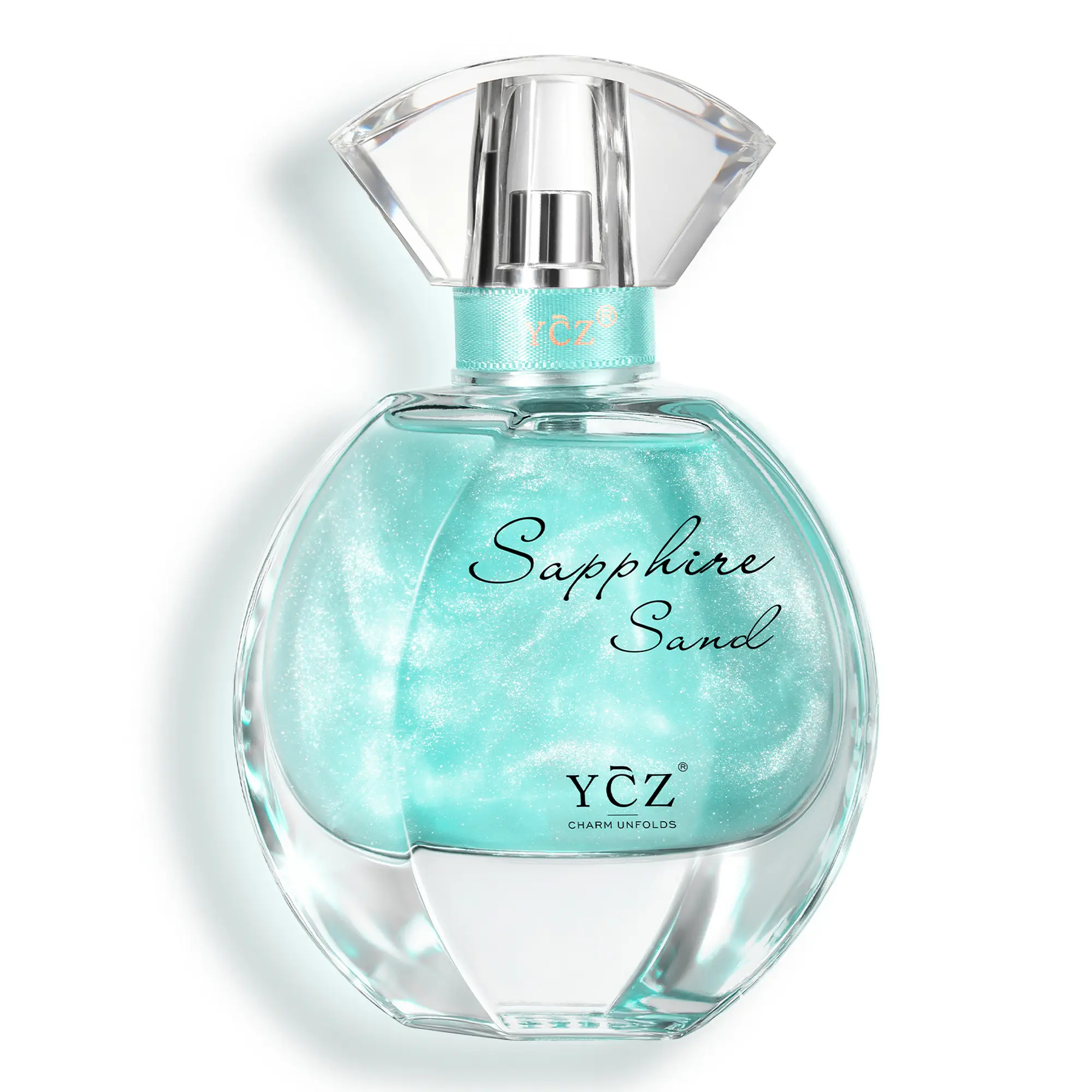 [YCZ] Sapphire Sand Eau de Parfum 1.7 fl oz | Fruity Floral Aroma | Fresh Airy Elegant Women Fragrance | Long-lasting Scent Ideal for Daily Work & Dating Occasions, Bringing Positive Cheerful Mood, Perfect Women & Girlfriend Gift | Vegan & Cruelty-Free