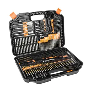 Enertwist Drill Bit Set 246-Pieces Full Combo Kit for Wood Metal Cement Drilling & Screw Driving in Plastic Case ET-DBA-246 Drill Tool Accessories