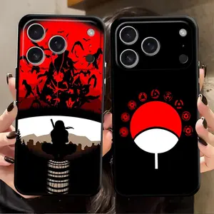 Anime Akatsuki Uchiha Itachi Case for iPhone 17 16 15 14 13 12 11 17Air plus pro promax Samsung Galaxy S26 S25 S24 S23 S22 Black Soft Phone Cover