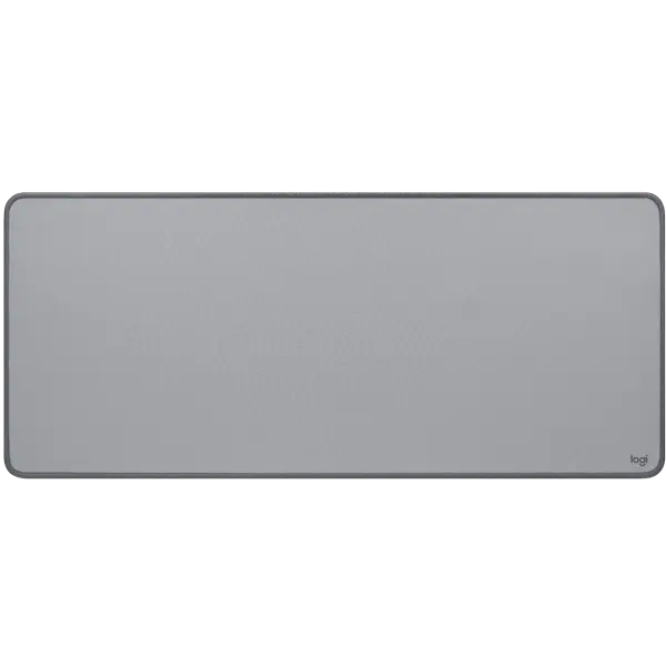 Logitech Studio Series Desk Mat - Large Multifunctional Desk Accessory, Extended Mouse Pad, Anti-slip Base Office Protector, Spill-resistant Durable Mid-Grey Design