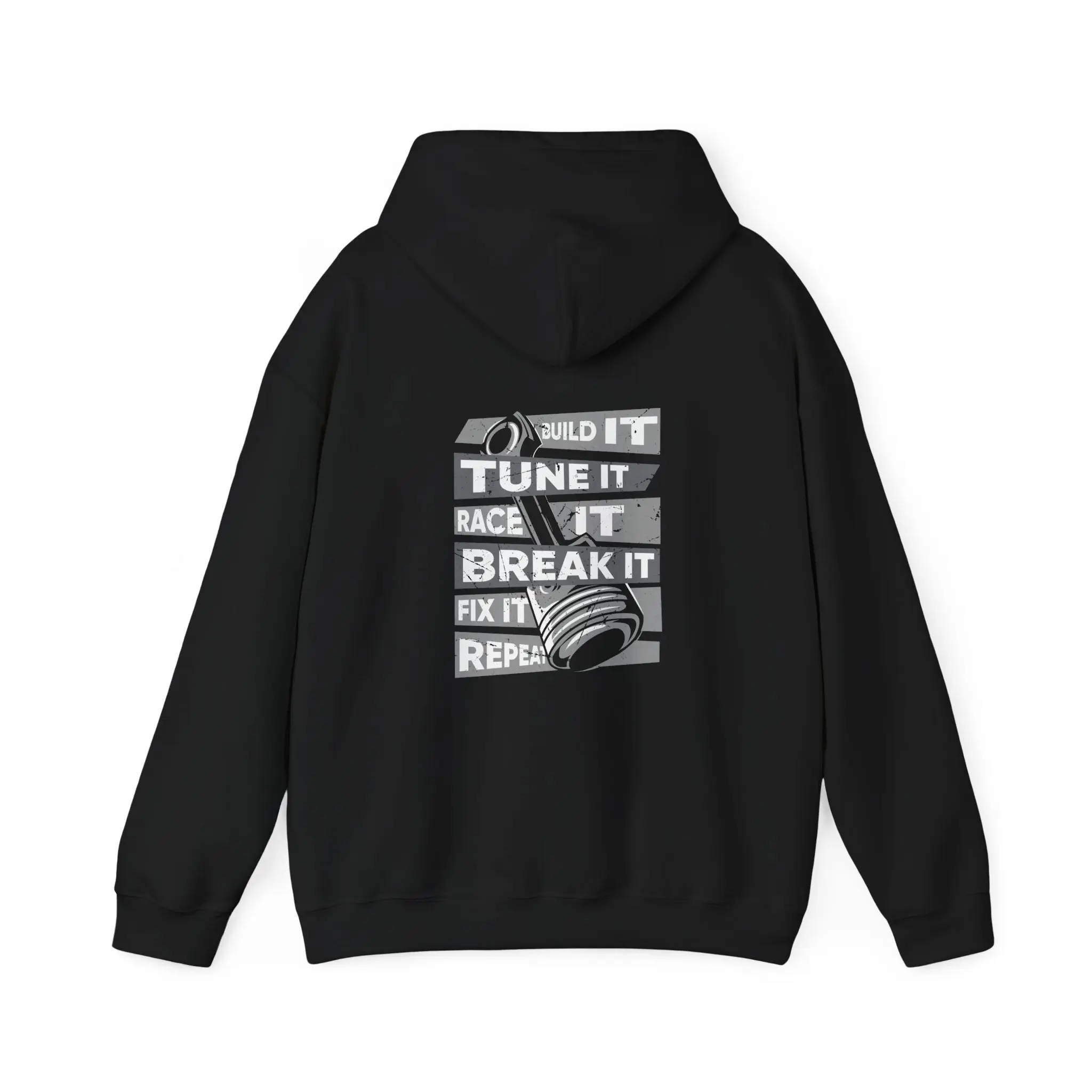 Build It Tune It Race It Break It Fix It Repeat Mechanic Hoodie, Men Repairman Mechanic Lovers Christmas Gifts Mechanic Hoodie