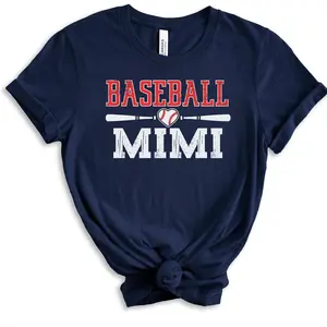 Mimi Baseball Shirts, Ladies baseball t-shirts, Grandma baseball sweatshirt, cute baseball shirt for Mom, Mother's Day gift