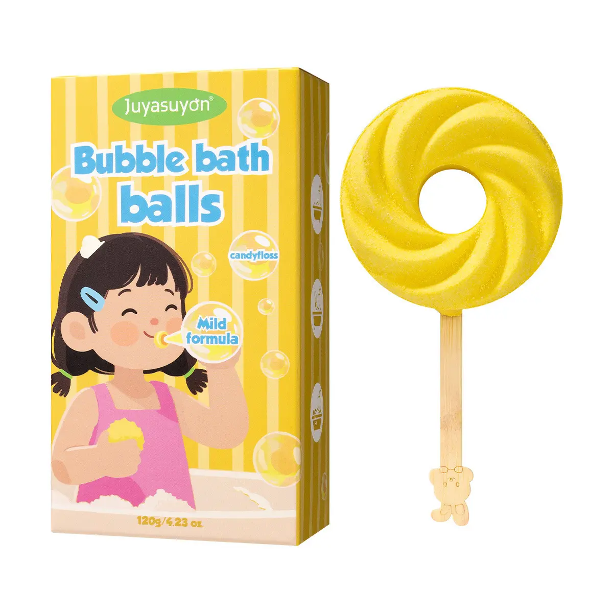 Fizzing Bath Salt Balls (Marshmallow)