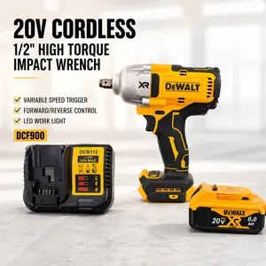 DEWALT DCF900 20V Cordless Heavy-Duty Impact Wrench, 3-Speed Brushless 2300RPM 2200IPM 1/2 Inch Drive Power Impact Gun for Auto Repair & Mechanic Jobsite