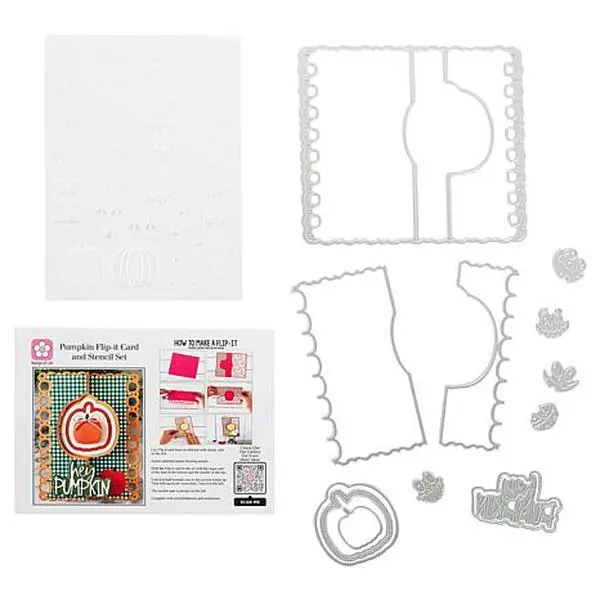 Stamps of Life Pumpkin Flip-It Interactive A2 Card and Stencil Set