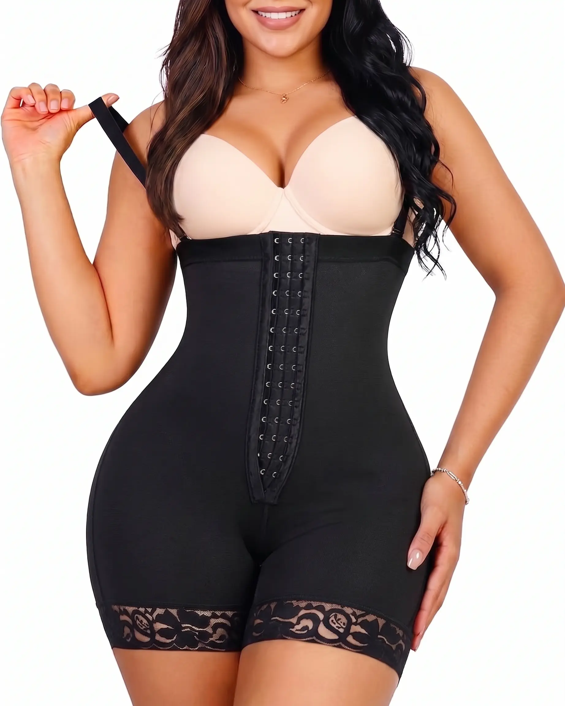 Women's Colombian Faja Bodysuit - Lightweight High-Waist Full Body Shapewear with 360-Degree Tummy Control and Post-Surgery Zip Up Closure, Thanksgiving, Easter, Valentines Day, Racerback, Childrens Day, Body Contouring Outdoorfun Highwaist Girdle Compres