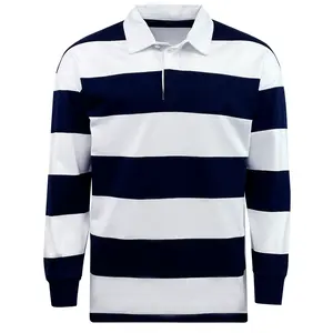 Classic Long Sleeve Hooped Rugby Jersey