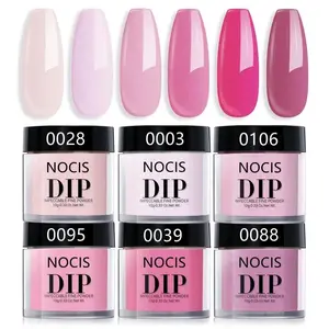6 Colors No Need Nail Lamp Cured Dip Powder Set, Nail Manicure, 6 Counts/set Light/rose Pinkish Cherry Blossom Pinkish Shades Dipping Powder Starter Kit, Nail Kit Acrylic Set, Nail Products