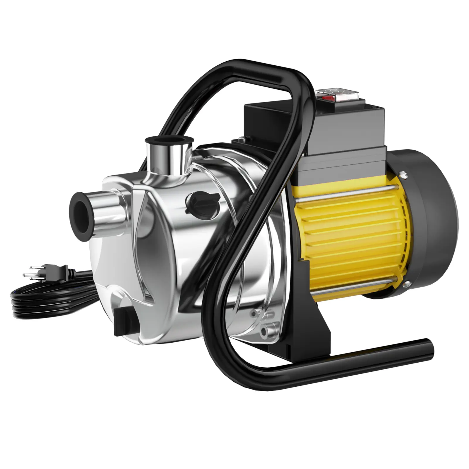 Shallow Well Pump 1.8 HP 1500 GPH, Electric Booster Pump for Efficient Water Delivery, with Reliable Booster Function for Daily Water Transfer, for Garden Irrigation Farm Water Delivery Lawns and Household Drainage